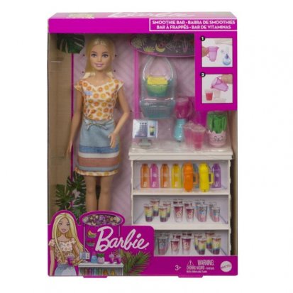 Mattel Barbie SMOOTHIE STÁNOK s bábikami