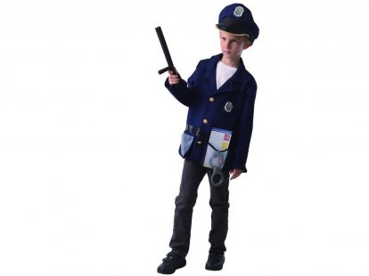 Made Šaty na karneval - policajt, 130 - 140 cm