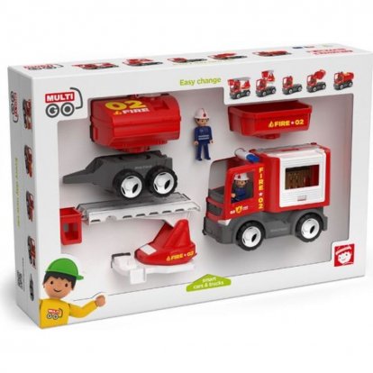 Efko MultiGO Fire set - figúrky Igráčikov hasičov s autami