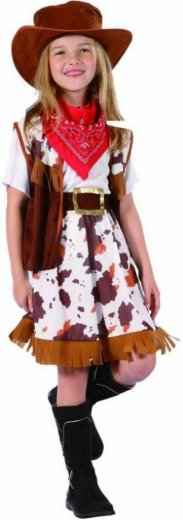 Made Šaty na karneval - kovbojské dievča, 120 - 130 cm