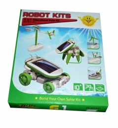 Náučná robotická solárne stavebnice 6v1