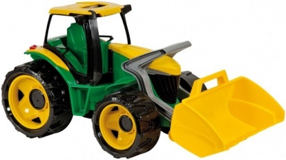 Traktor s lyžicou, zeleno žltý