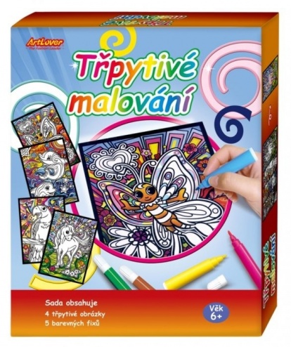 Trblietavé maľovanie - krabica