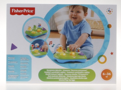 Fisher Price hudobné vyskakujúce vajíčka