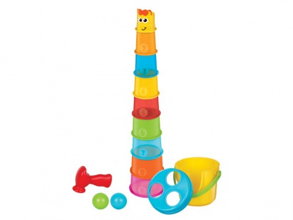 B kids Maxi stohovacie tégliky Žirafa