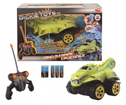 RC Dino krokodíl 1:24 obojživelný 4x4