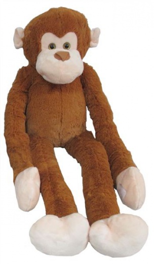 Plyšová opice dlhá ruka 100 cm, svetlo hnedá