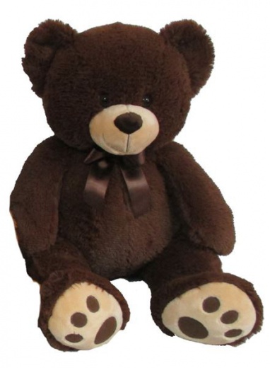 Plyšový medvedík 60 cm, tmavo hnedý