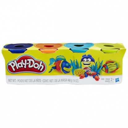 Hasbro Play-Doh Balenie 4 tub assort