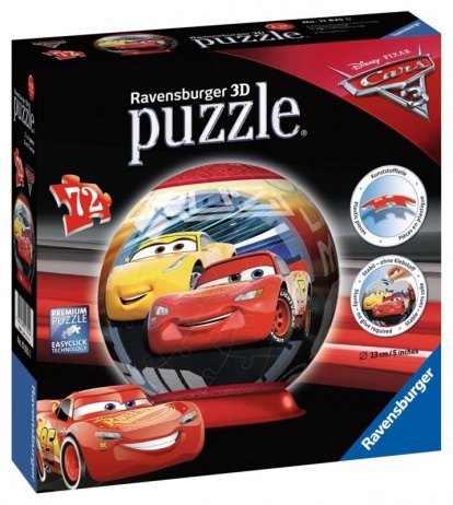Ravensburger Disney Autá 3 puzzleball 72 dielikov