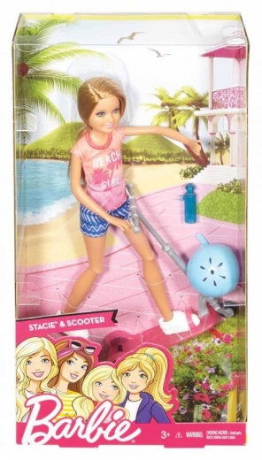 Mattel Barbie Stacie a kolobežka