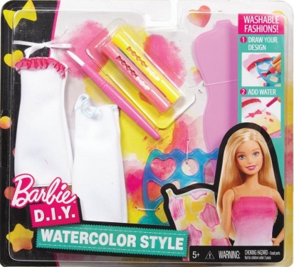 Mattel Barbie DIY akvarelové návrhárstvo