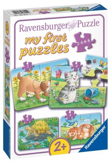 Ravensburger Sladká domáce zvieratá 2/4/6/8 dielikov