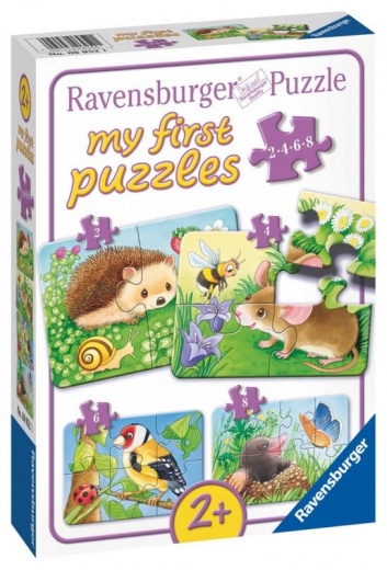 Ravensburger Zvieratá v záhrade 2/4/6/8 dielikov