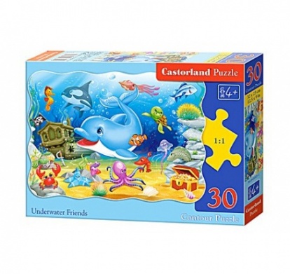 Puzzle Castorland - Delfín a jeho kamaráti 30 dielikov