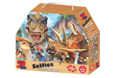 3D Puzzle Dinosaury 3v1