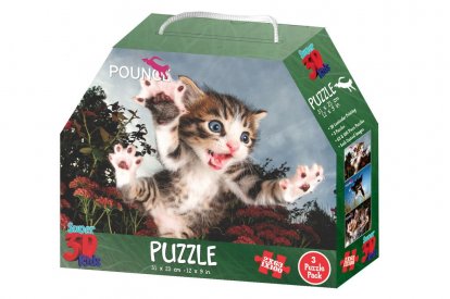 3D Puzzle Mačiatka 3v1