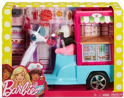 MATTEL Barbie varenie a pečenie bistro skúter