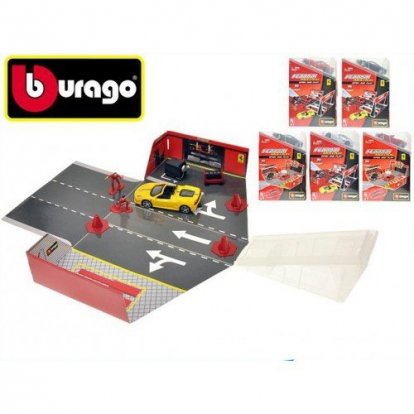 Bburago 1:43 Ferrari set box+1auto 6druhov 2farby