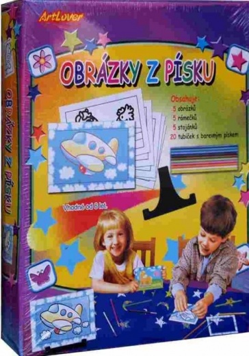 Obrázky z piesku - sada obsahuje 5 obrázkov