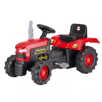 DOLE Veľký šliapací traktor, červený