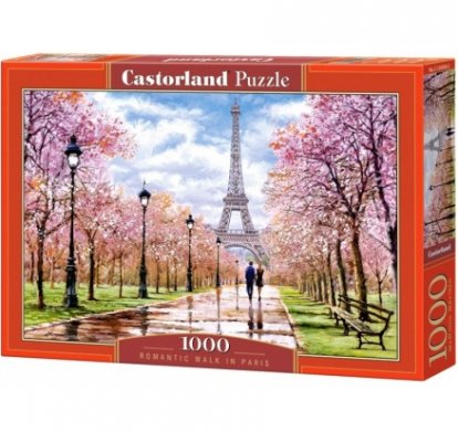 Puzzle Castorland - Romantická prechádzka v Paríži