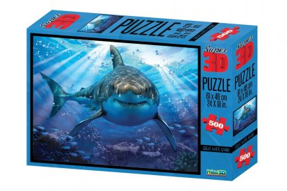 Lamps 100483 Puzzle Žralok 500 dielikov 3D