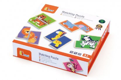 Viga Drevené puzzle zvieratká