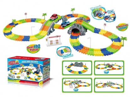 Alltoys Variabilné dráha 192 dielov s tunelom