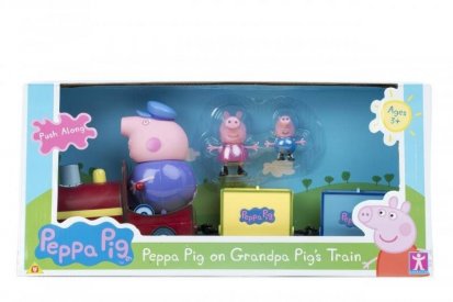 PEPPA PIG - vláčik + 3 figúrky