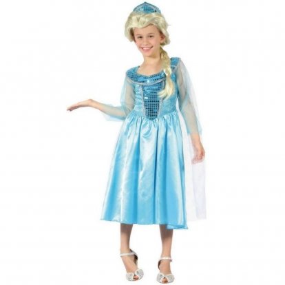 MaDe Šaty na karneval - ľadová princezná 120 -130 cm