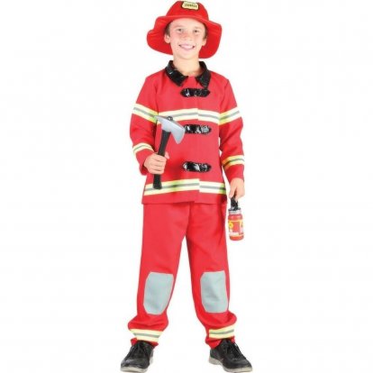 MaDe Šaty na karneval - hasič 120-130 cm