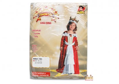 MaDe Šaty na karneval - kráľovná 80 - 92 cm