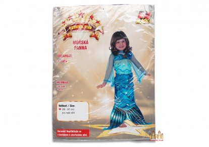 MaDe Šaty na karneval - morská panna 80 - 92 cm