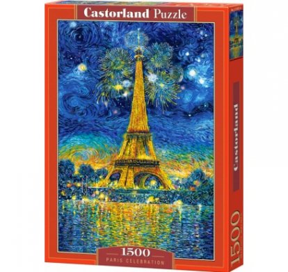 Puzzle Castorland - Puzzle 1500 dielikov - Maľovaná Paríž