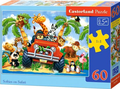 Puzzle Castorland - Jazda na safari 60 dielikov
