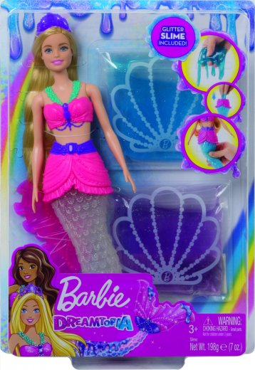 Mattel Barbie morská víla a trblietavý sliz