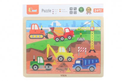 Viga Drevené puzzle 24 dielikov - stavba