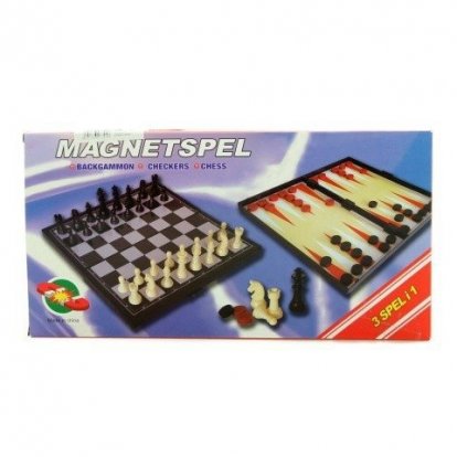 Šach, dáma, vrhcáby magnetické