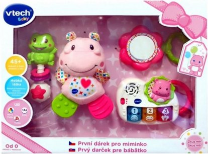 Vtech Prvý darček pre bábätko - ružový