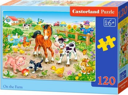 Puzzle CASTORLAND - Na farme 120 dielikov