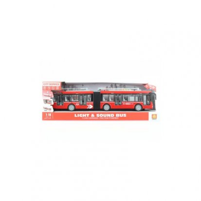Trolejbus kĺbový červený na batérie