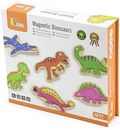 Viga Drevené magnety 20 ks - dinosaury