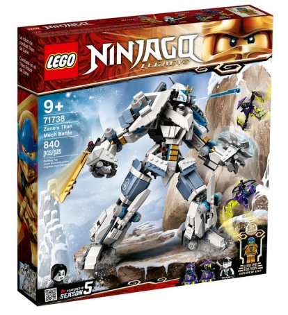 LEGO Ninjago 71738 Zane a bitka s titánským roboty