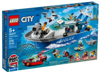 LEGO City 60277 Policajné hliadkové loď