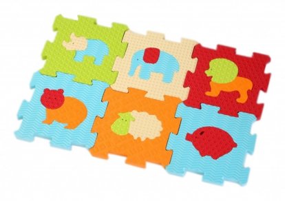 Ludi Puzzle penové 46,5 x 31,5 cm zvieratka