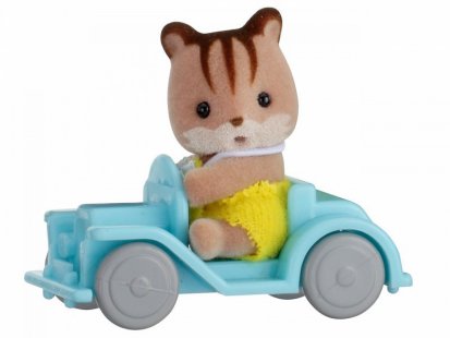 Sylvanian Families Baby príslušenstvo - veverička v aute