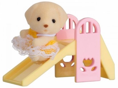 Sylvanian Families Baby príslušenstvo - psík na šmykľavke