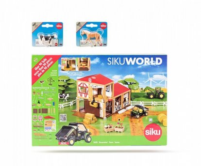 Siku World - farma, 2 kone a 2 kravy