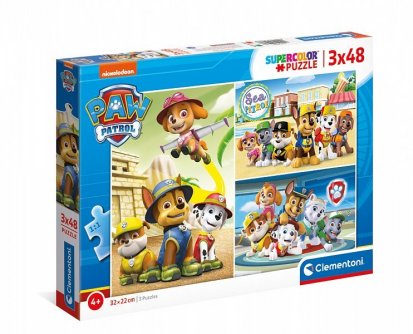 Clementoni Puzzle 3x48 dielikov - Paw Patrol